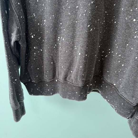 No Boundaries Sweatshirt Womens Size XXL Junior Black Splat Pullover Crewneck - Picture 3 of 10